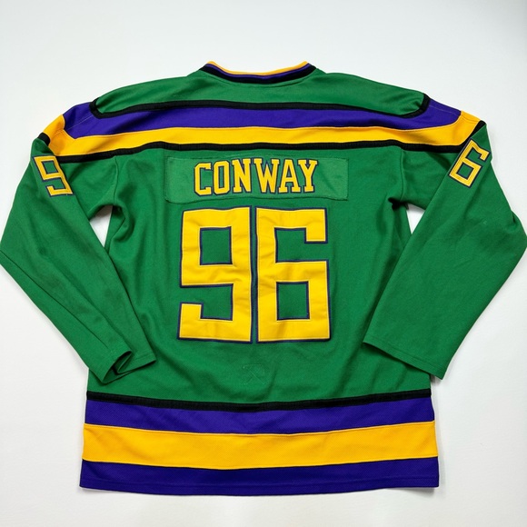 Men’s/Adult D-5 Mighty Ducks #96 Charlie Conway Hockey Jersey Size Large - Picture 5 of 7